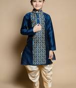 embroidery work kurta and patiyala set for boys best for ethnic wear, party wear, wedding wear.