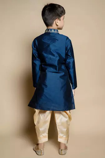 embroidery work kurta and patiyala set for boys best for ethnic wear, party wear, wedding wear.