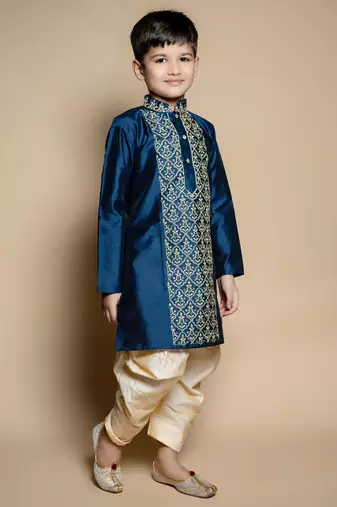 embroidery work kurta and patiyala set for boys best for ethnic wear, party wear, wedding wear.