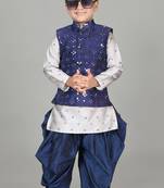 Mirror work kurta waistcoat and patiyala set