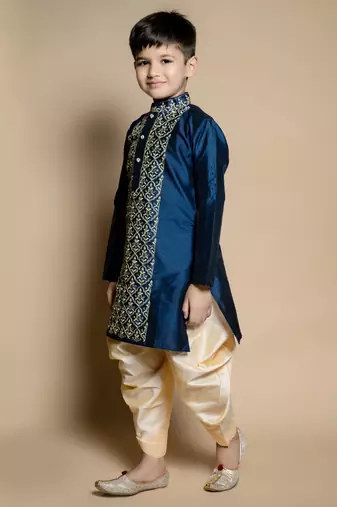 embroidery work kurta and patiyala set for boys best for ethnic wear, party wear, wedding wear.