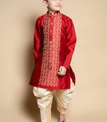 embroidery work kurta and patiyala set for boys best for ethnic wear, party wear, wedding wear.