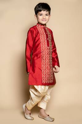 embroidery work kurta and patiyala set for boys best for ethnic wear, party wear, wedding wear. 3