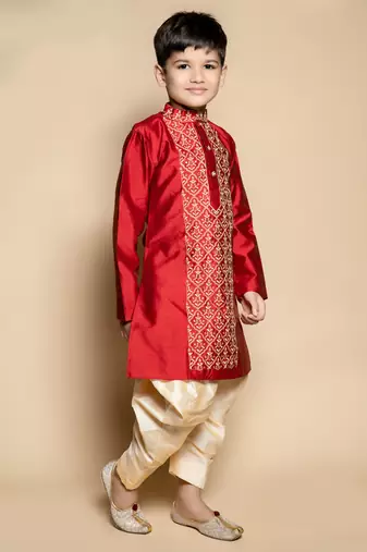 embroidery work kurta and patiyala set for boys best for ethnic wear, party wear, wedding wear.