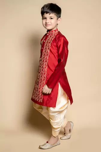 embroidery work kurta and patiyala set for boys best for ethnic wear, party wear, wedding wear.
