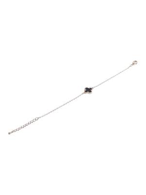 Aquastreet ritzy black clover bracelet for women & girls 4