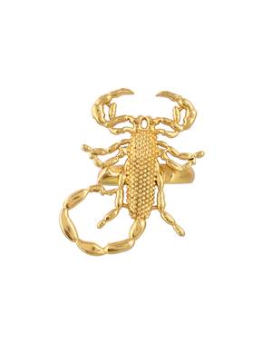 Gold plated handcrafted finger ring 3