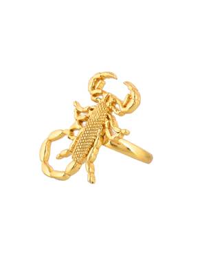 Gold plated handcrafted finger ring 4