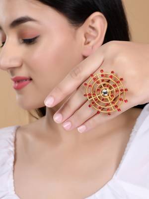 Gold plated finger ring 2