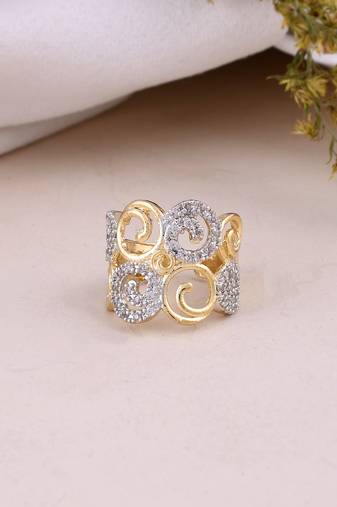 Gold plated ad finger ring
