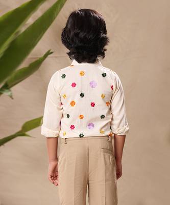 Off white embroidered classic shirt 5