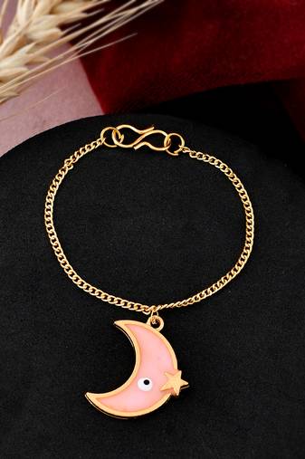 Enemelled evil eye charm bracelet
