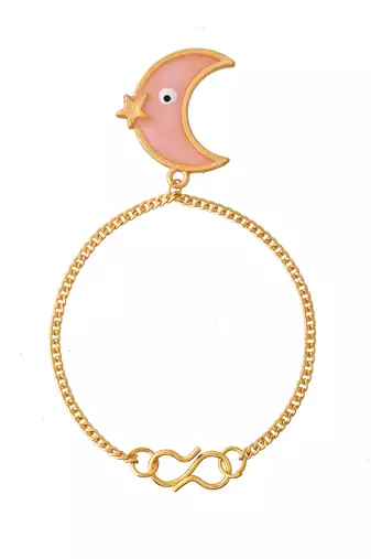 Enemelled evil eye charm bracelet