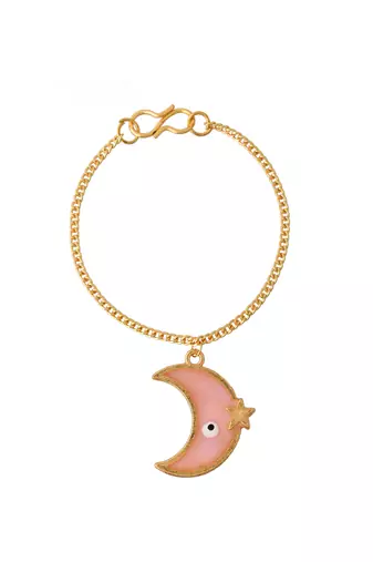 Enemelled evil eye charm bracelet