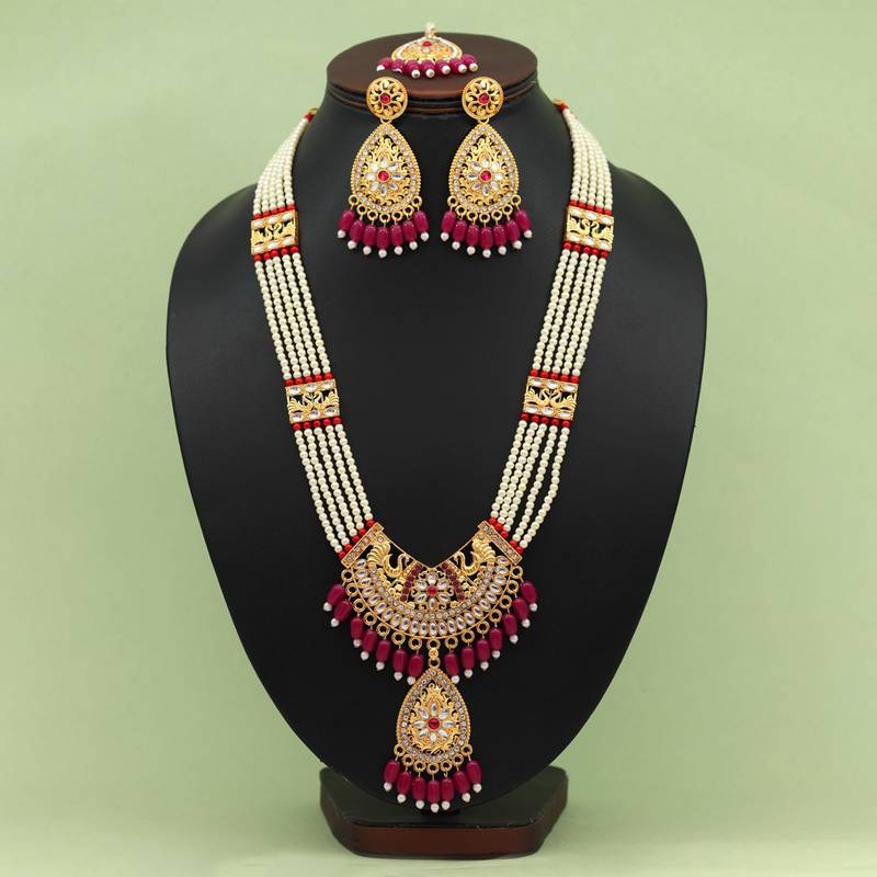 Rani color rajputi jewellery rani haar
