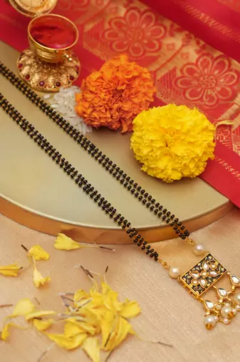 Meenakari Pendant Mangalsutra