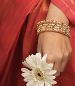 Pearl Studded Bangles Set - A Touch of Festive Glamour
