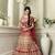 Cream Color Net Lehenga.