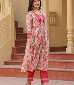  woman pink embroidered shrug crop top co ord set