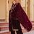 Yufta women dark maroon zari work velvet straight kurta palazzo dupatta set