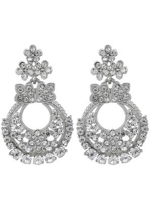 Silver Plated American Diamond Choker Set with Earring Maangtika 6