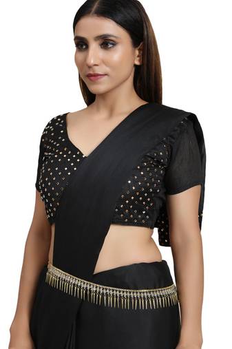 24K Gold-Plated White Beaded Studded Handcrafted Traditional Kamarbandh
