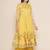 Yellow Print Chanderi Silk Anarkali Kurta Set