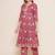 Pink Print Cotton Anarkali Kurta Set