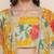 Yellow Print Silk Blend Kurta Set