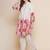 Cream Print Cotton Blend Flared Kurta Set