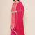 Pink Print Cotton Blend A-Line Kurta Set