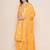 Mustard Print Cotton Blend A-Line Kurta Set