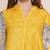 Yellow Print Cotton Blend A-Line Kurta Set