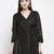 Black Print Silk Tunic
