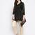Black Print Silk Tunic