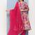 Pink Print Cotton Blend Kurta Set