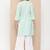 Green Lace Detail Cotton Blend Kurta Set