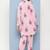 Pink Print Cotton Blend Kurta Set