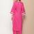 Pink Embroidered Cotton Blend Kurta Set