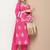 Pink Embroidered Cotton Blend Kurta Set