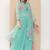 Blue Print Poly georgette Flared Kurta Set