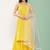 Yellow Embroidered Poly georgette Kurta Set