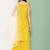 Yellow Embroidered Poly georgette Kurta Set