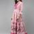 Pink Print Chanderi Silk Anarkali Kurta