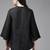 Black Print Cotton Flared Tunic