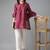 Magenta Print Silk Tunic