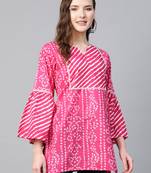 Pink Print Cotton Tunic