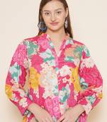 Pink Print Cotton Top