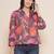 Black Print Cotton Top