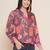 Black Print Cotton Top